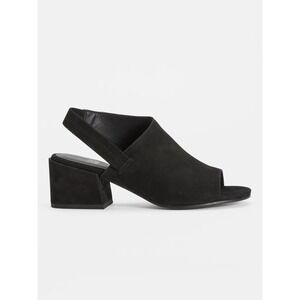 Eileen Fisher Leigh Slingback Sandal Women 10 EUC $235 Nubuck Open Toe BlockHeel